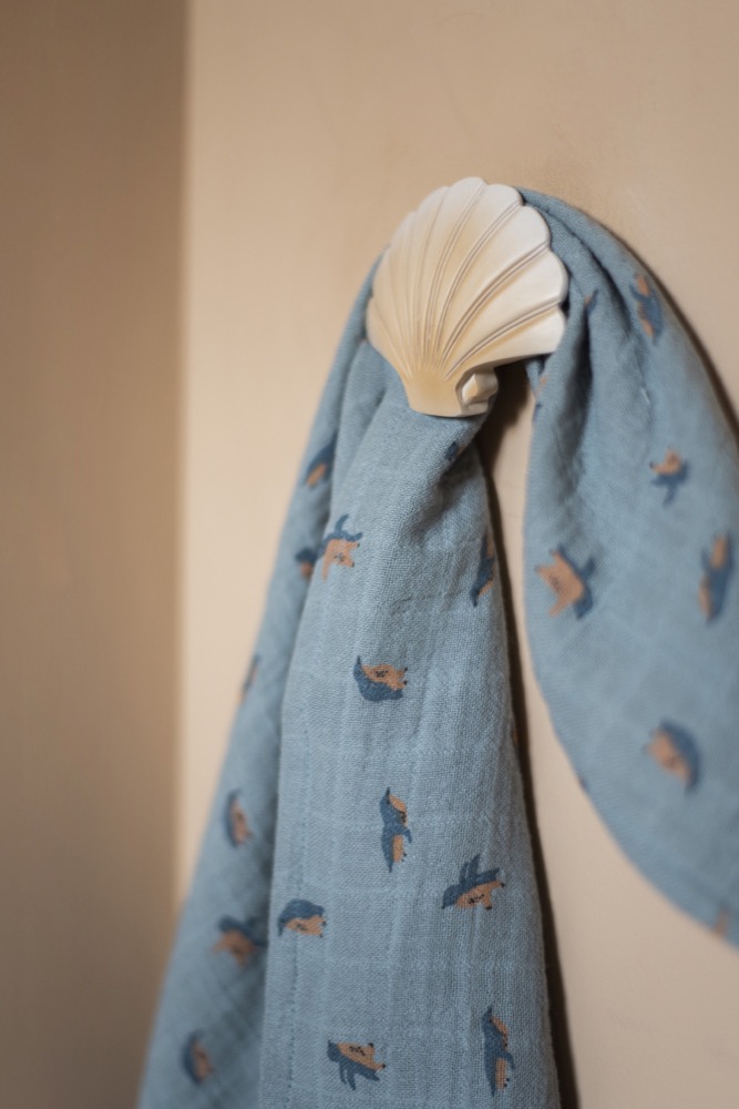 Muslin cloth | 110x110cm - Peppy Penguins